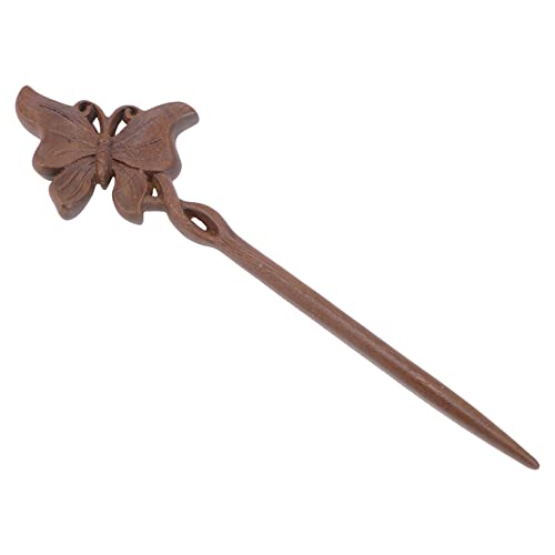 TOGEVAL Vintage Chinesischer Haarnadelstab aus Sandelholz Eleganter Haarstab für Damen Leichtes Holzhaaraccessoire für Hochsteckfrisuren Geeignet für Alltag Party und Bühne von TOGEVAL