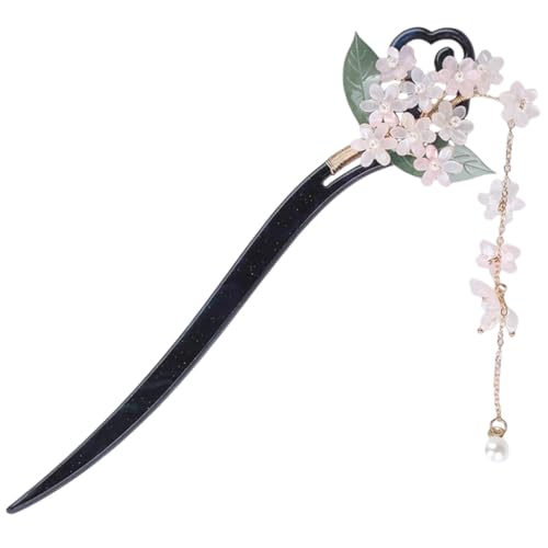 TOGEVAL Vintage Haarschmuck Haarnadel mit Blumenmotiv Stabiles Haarnadel Damen und Mädchen Eleganter Dutt halter Rutschfestes Haarstäbchen für Alltag Hochzeit Party und von TOGEVAL