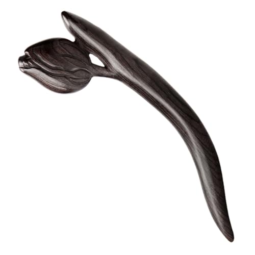 TOGEVAL Vintage Haarstab aus Schwarzem Handgefertigter Holz Haarschmuck Langlebiger Haarnadel für Haarknoten Chinesischer Stil Accessoire für Damen und Mädchen von TOGEVAL