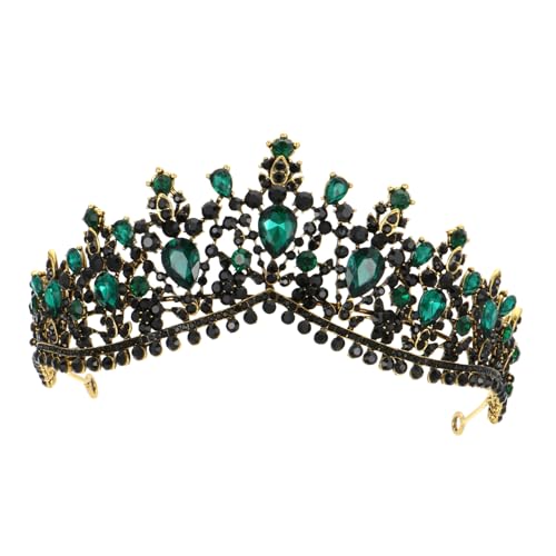 TOGEVAL Vintage Hochzeit Tiara Haarschmuck Damen Barock Strass Krone Braut Accessoire für Party Geburtstag und Festliche Anlässe von TOGEVAL