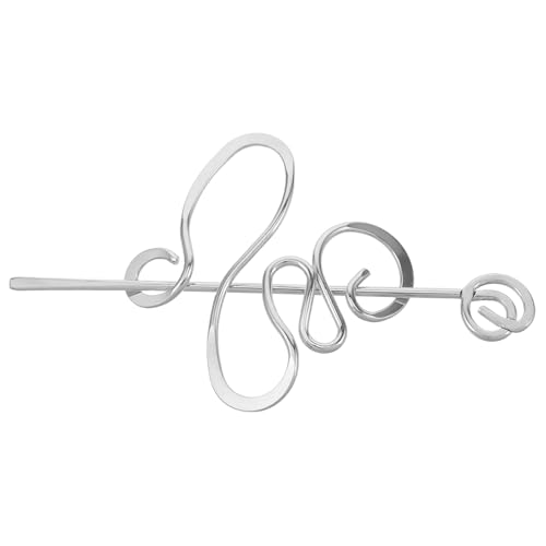 TOGEVAL Vintage Metall Haarnadel Unregelmäßiges Großes Design Kupfer Haarschmuck für Damen Robuster Haarstab für Dutt und Pferdeschwanz Handgefertigte Chinesische Haarklammer für Partys von TOGEVAL