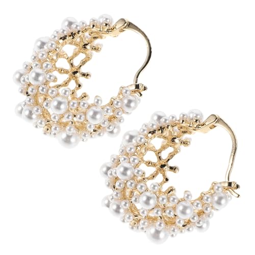 TOGEVAL Perlenohrringe Damen Französisches Design Tropfenohrringe Statement Ohrringe Trendige Creolen Perlencreolen Ohrringe Für Verschiedene Anlässe TOGEVAL Perlenohrringe Damen Französisches Design Tropfenohrringe Statement Ohrringe Trendige Creolen Perlencreolen Ohrringe Für Verschiedene Anlässe von TOGEVAL