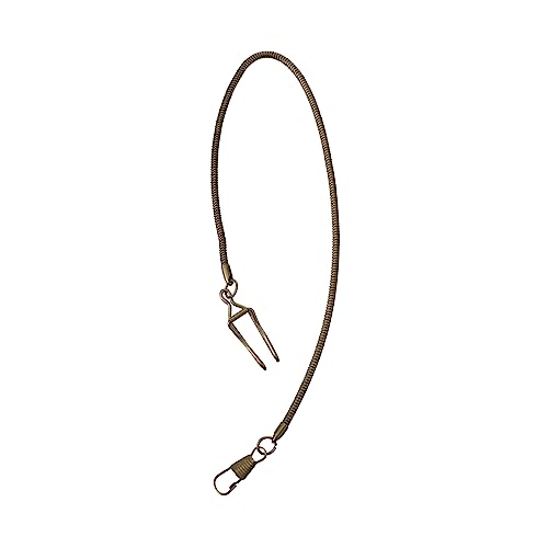 TOGEVAL Vintage Taschenuhrkette aus Hochwertigem Metall mit Retro Lange Metallschnalle Langlebige Uhrkette mit Hummerschließe Passend für Herren und Damen Stilvolle Jeans Gürtelkette von TOGEVAL