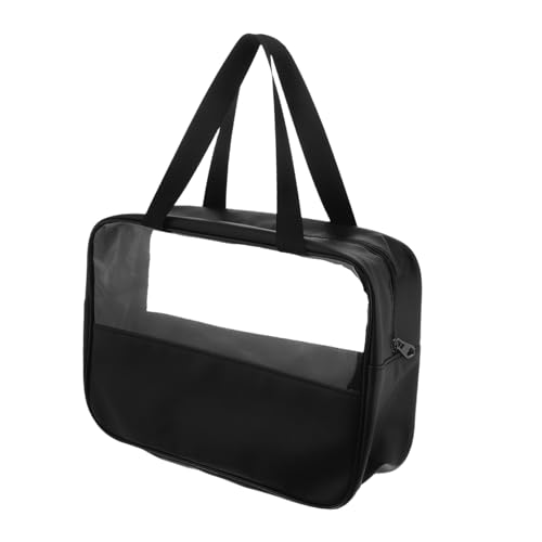 TOGEVAL Wasserfeste Transparente Kosmetiktasche Mit Großem Fassungsvermögen Praktischer Reise-Organizer Für Make-up Und Toilettenartikel Tragbar Mit Griff Für Und Alltag von TOGEVAL