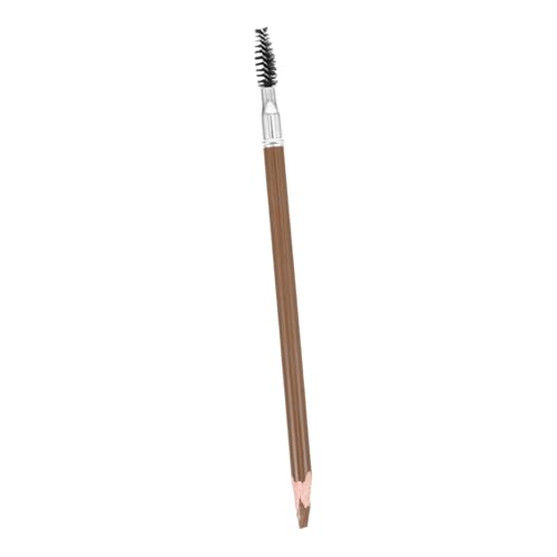 TOGEVAL Wasserfester Augenbrauenstift aus Holz Präziser und Langlebiger Augenbrauen Make Up Stift für für Natürliche Augenbrauenformen Braun Doppelseitiges Design von TOGEVAL
