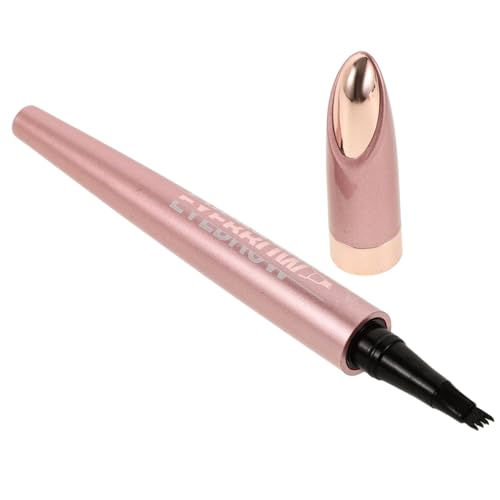 TOGEVAL Wasserfester Microblade Augenbrauenstift Präziser Flüssigstift für Natürliche Langanhaltende Wischfeste Augenbrauen Microblading für Damen Tiefbraun von TOGEVAL