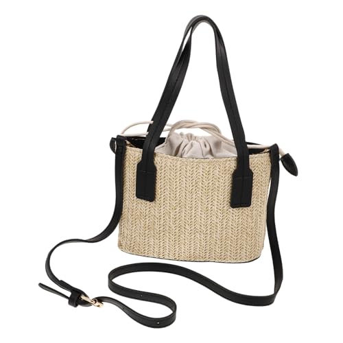 TOGEVAL Strohgeldbörse Gewebte Tasche Für Frauen Hobo-umhängetasche Stroh-schulter Modische Gewebte Geldbörse von TOGEVAL