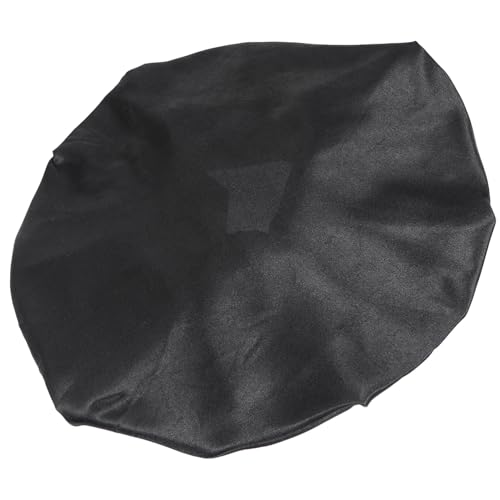 TOGEVAL Weiches Elastisches Damen Nachtschlafmütze mit Breiter Kante Atmungsaktiv und Bequem für Chemotherapie und Nachtpflege Schützt Haare Sanft Schwarz von TOGEVAL