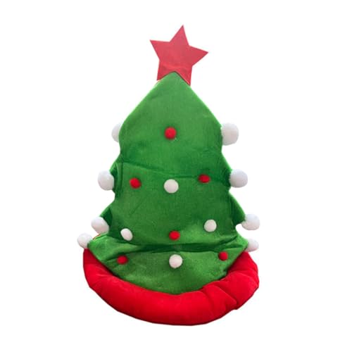 TOGEVAL Weihnachtsmütze Für Erwachsene Weihnachtsbaum Ütze Aus Üsch Lustige Weihnachtsmütze Für Und Erwachsene Perfekt Für Weihnachtsfeiern Fotoshootings Und Festliche Anlässe Unisex Weihnachts Hut von TOGEVAL
