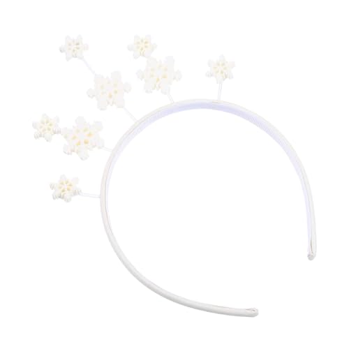 TOGEVAL Weihnachts-schneeflocke Haarreif Junge Mädchen Kopfschmuck Für Partys Süßes Bequemes Accessoire Für Erwachsene Und Junge Mädchen Für Festliche Anlässe Und Geschenke von TOGEVAL