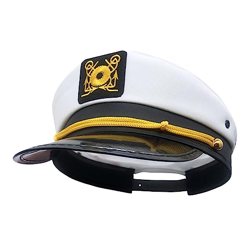 TOGEVAL Kapitänsmütze Für Damen Und Herren Verstellbar Für Halloween-kostüme Cosplay Und Karneval Stilvolles Accessoire Für Und Partys von TOGEVAL