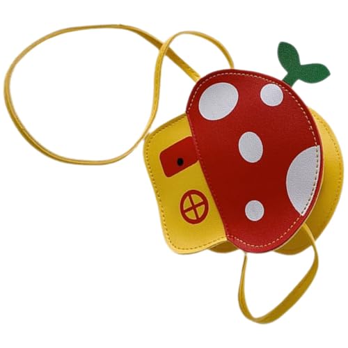 TOGEVAL Pilz-umhängetasche Für Junge Mädchen Tasche Mit Schultergurt Reißverschluss-geldbörse Leicht Und Tragbar Geeignet Für Reisen Und Outdoor Süße Form Und Leuchtende Farbe von TOGEVAL