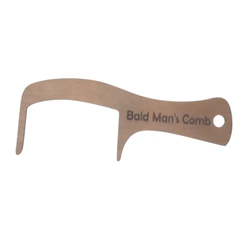 TOGEVAL zahnloser Kamm Herren Haarkamm Mutiger Männerbürstenkamm Bambuskamm breiter Zahnkamm für Locken Fade-Anleitung Mischen Sie den Frendfade-Kamm Neckholderkämme für Damen Holz Kaffee von TOGEVAL