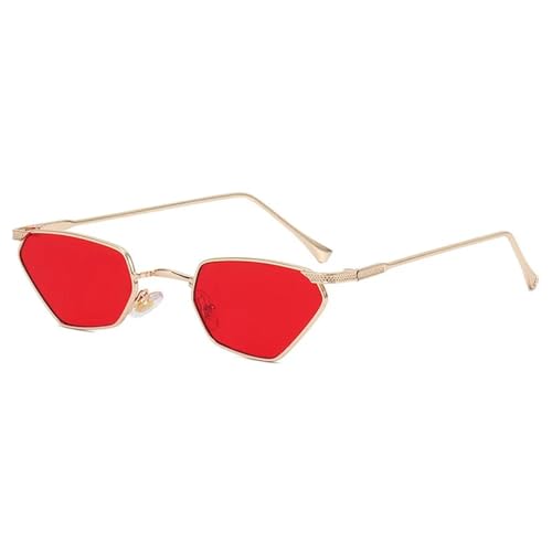TOIPASTN Cat-Eye-Metallrahmen-Sonnenbrille für Damen, modisch, luxuriös, rot, Einheitsgröße TOIPASTN Cat-Eye-Metallrahmen-Sonnenbrille für Damen, modisch, luxuriös, rot, Einheitsgröße von TOIPASTN