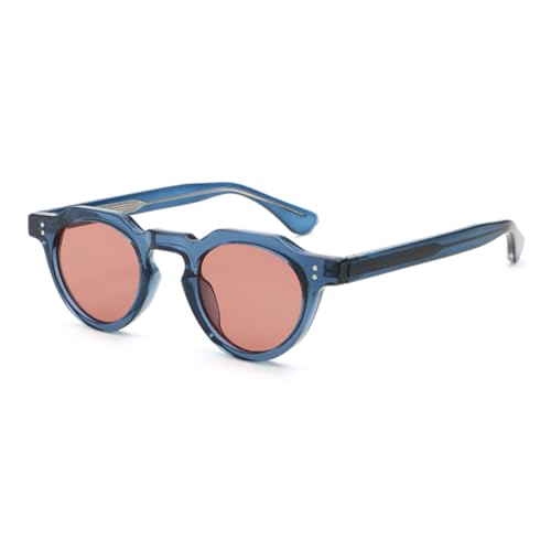 TOIPASTN Damen Retro Runde UV400 Sonnenbrille CP-Acetat, 3, Einheitsgröße von TOIPASTN