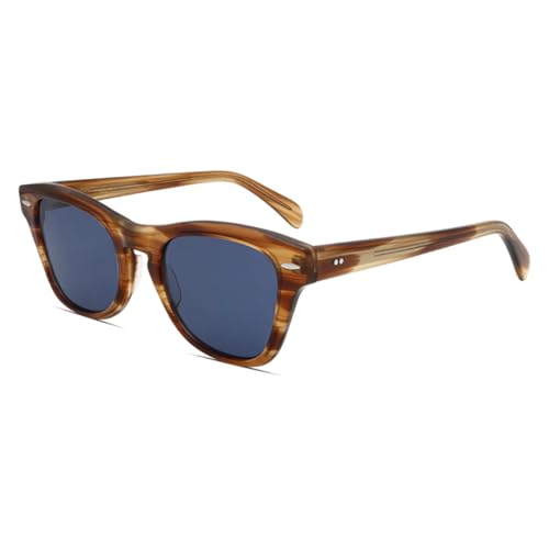 TOIPASTN Damenmode Retro Nieten Sonnenbrille Herren Acetat UV400 (col.c4) von TOIPASTN