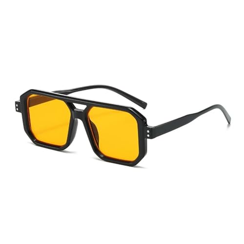 TOIPASTN Herren Sonnenbrille Punk UV400 Schutzschattierungen, Schwarz / Gelb, Einheitsgröße TOIPASTN Herren Sonnenbrille Punk UV400 Schutzschattierungen, Schwarz / Gelb, Einheitsgröße von TOIPASTN