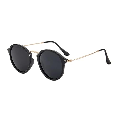TOIPASTN Kreis Sonnenbrille Damen Herren Vintage Sonnenbrille UV400 (ATEG2447-4) von TOIPASTN