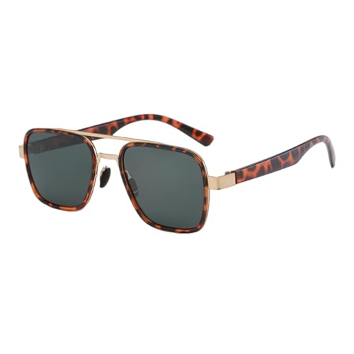 TOIPASTN Luxus-Mode Polarisierte Sonnenbrille Damen Herren Retro UV400 (Schwarz c5) von TOIPASTN