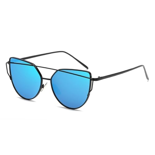 TOIPASTN Luxus-Sonnenbrille für Damen, Vintage-Stil, Black Iceblue, Einheitsgröße von TOIPASTN