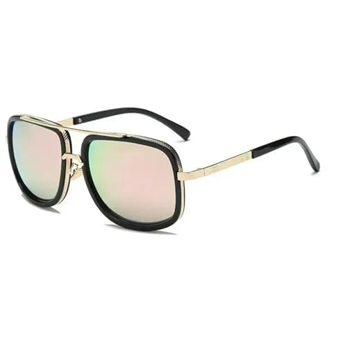 TOIPASTN Luxus-Sonnenbrille für Herren, modische Sonnenbrille für Damen, Retro-Sonnenbrille, UV400 (Pink) von TOIPASTN