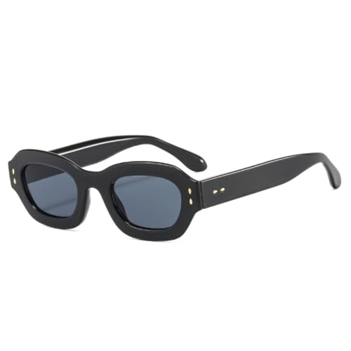 TOIPASTN Mode Kleine Sonnenbrille Frauen Retro Nieten Männer Gradienten Uv400 (3) von TOIPASTN