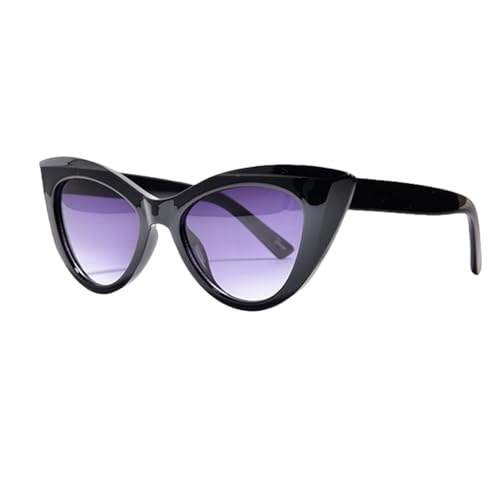 TOIPASTN Modische Cat Eye Damen Sonnenbrille Retro Sonnenbrille UV400 (Schwarz) von TOIPASTN