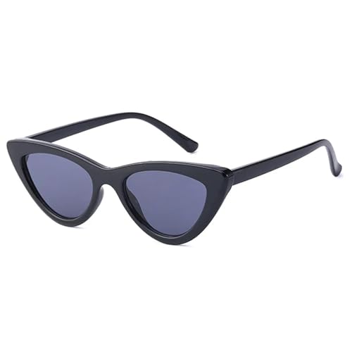 TOIPASTN Modische Cat-Eye-Sonnenbrille für Damen, Vintage, UV400 (Schwarz-Schwarz) von TOIPASTN