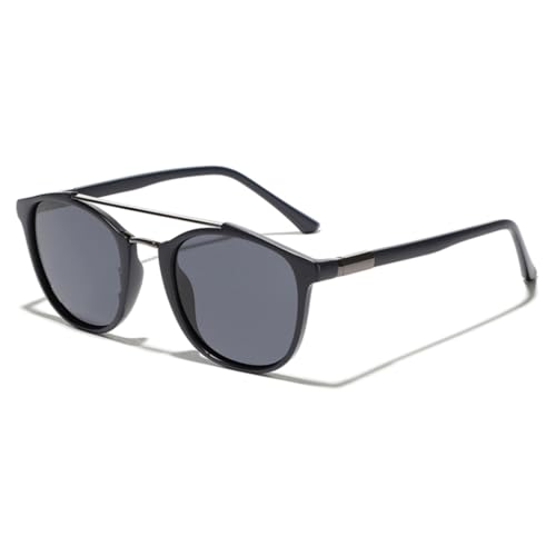 TOIPASTN Modische Sonnenbrille Herren Tr90 Rund Polarisiert Damen CP Acetat (6) von TOIPASTN
