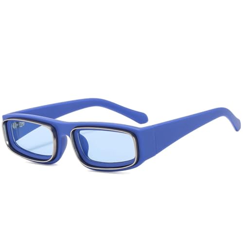 TOIPASTN Modische Sonnenbrillen für Damen und Herren, Vintage, UV400 (blau blau) von TOIPASTN