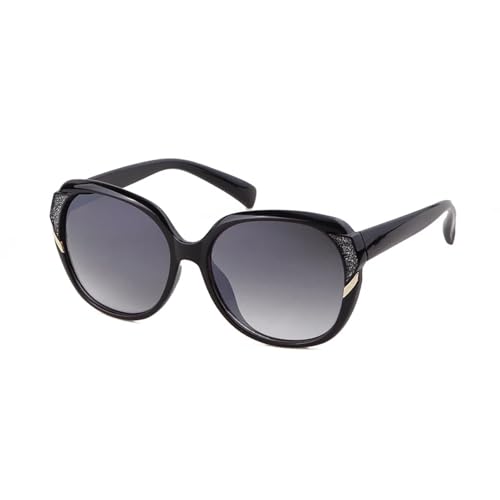 TOIPASTN Modische Vintage-Sonnenbrille für Damen (C1 schwarz) von TOIPASTN