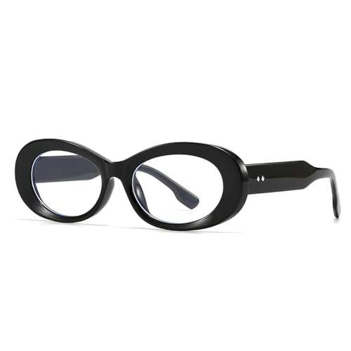 TOIPASTN Modische ovale Damen-Sonnenbrille, Vintage-Stil, Punk, Schwarz / klar, Einheitsgröße TOIPASTN Modische ovale Damen-Sonnenbrille, Vintage-Stil, Punk, Schwarz / klar, Einheitsgröße von TOIPASTN