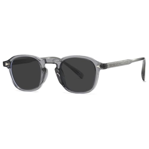 TOIPASTN Modische ovale Sonnenbrille mit kleinem Rahmen, für Herren und Damen, Anti-UV400, grau, Einheitsgröße TOIPASTN Modische ovale Sonnenbrille mit kleinem Rahmen, für Herren und Damen, Anti-UV400, grau, Einheitsgröße von TOIPASTN