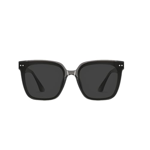 TOIPASTN Modische polarisierte Brille, Retro-Sonnenbrille für Herren (transparentes Grau) von TOIPASTN