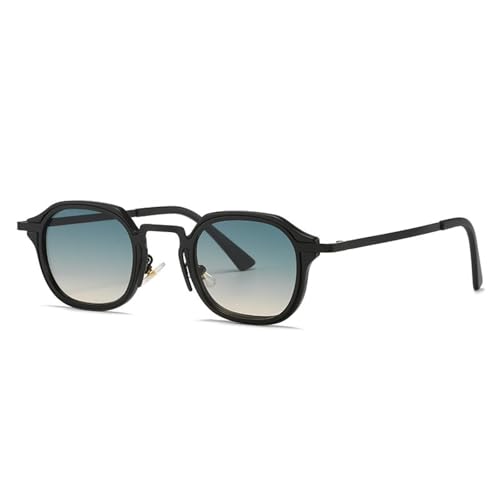 TOIPASTN Modische runde Damen-Sonnenbrille, Metall, Retro-Stil, Outdoor-Brille, 060-bgreen, Einheitsgröße von TOIPASTN