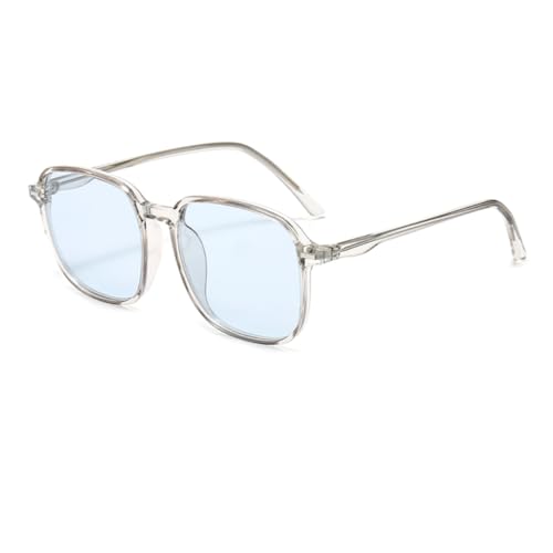 TOIPASTN Photochrome Sonnenbrille Damen Polarisiert Herren Transparenter Rahmen (Transparent Grau-Blau) von TOIPASTN