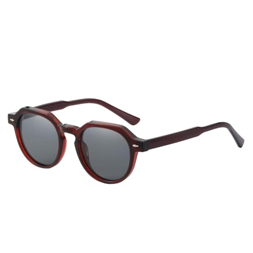 TOIPASTN Polarisierte Acetat-Sonnenbrille für Herren, Vintage, UV400, C5 Transred Grey, Einheitsgröße TOIPASTN Polarisierte Acetat-Sonnenbrille für Herren, Vintage, UV400, C5 Transred Grey, Einheitsgröße von TOIPASTN