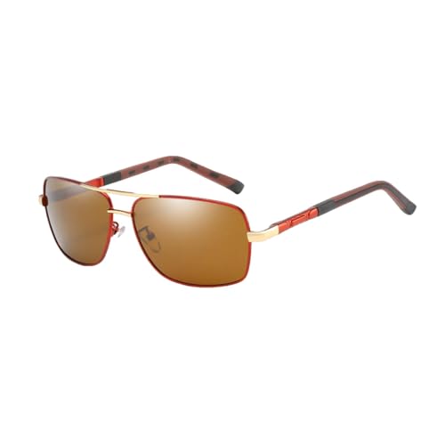 TOIPASTN Polarisierte Herren-Sonnenbrille für Damen, luxuriös, Retro, UV400, C7 Brown, Einheitsgröße TOIPASTN Polarisierte Herren-Sonnenbrille für Damen, luxuriös, Retro, UV400, C7 Brown, Einheitsgröße von TOIPASTN