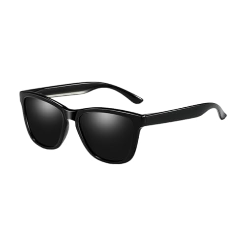 TOIPASTN Polarisierte Sonnenbrille Damen Herren Fashion Sonnenbrille UV400 (Schwarz Grau) von TOIPASTN