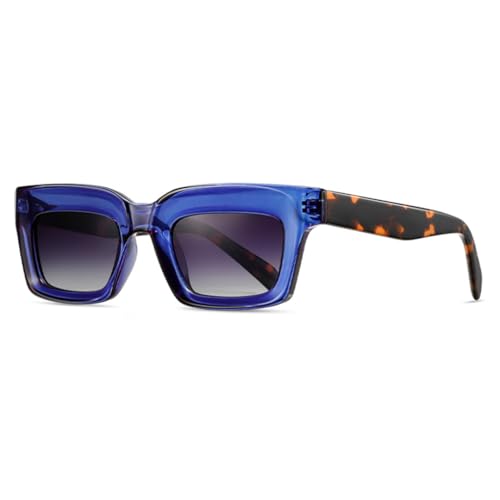 TOIPASTN Polarisierte Sonnenbrille Retro Damen Tr90 Herren Uv400 Acetat Leopard (4) von TOIPASTN
