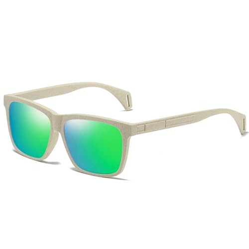 TOIPASTN Polarisierte Sonnenbrille UV400, grün, Einheitsgröße von TOIPASTN
