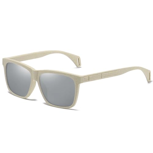 TOIPASTN Polarisierte Sonnenbrille UV400 (Silber) von TOIPASTN