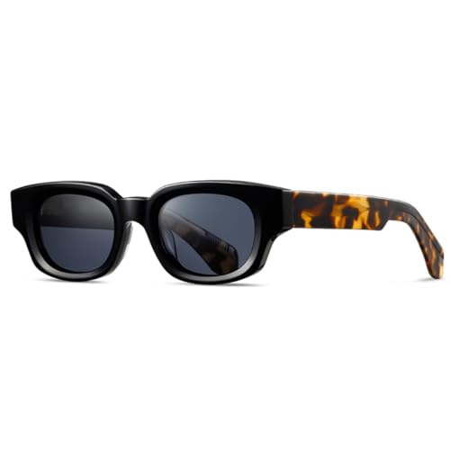 TOIPASTN Polarisierte Sonnenbrille für Damen, UV400, Acetat, für Herren (helles Schwarzblau) von TOIPASTN