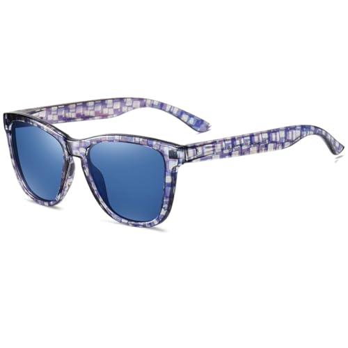 TOIPASTN Polarisierte Sonnenbrille für Damen und Herren, UV400 (Bundblau) von TOIPASTN