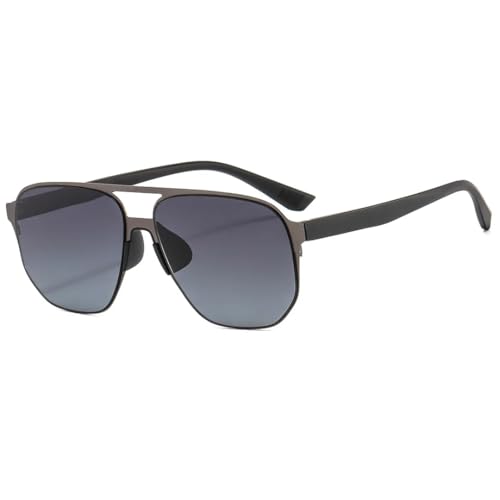 TOIPASTN Polarisierte Sonnenbrille für Herren, UV-Schutz (Grau C5) von TOIPASTN