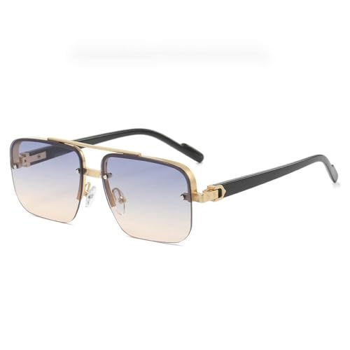 TOIPASTN Polarisierte Sonnenbrille für Herren, leichte Sonnenbrille, UV-Schutz (gelb) von TOIPASTN