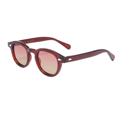 TOIPASTN Polarisierte Sonnenbrille für Herren und Damen, Luxus-Sonnenbrille (rot, rosa, gelb) von TOIPASTN