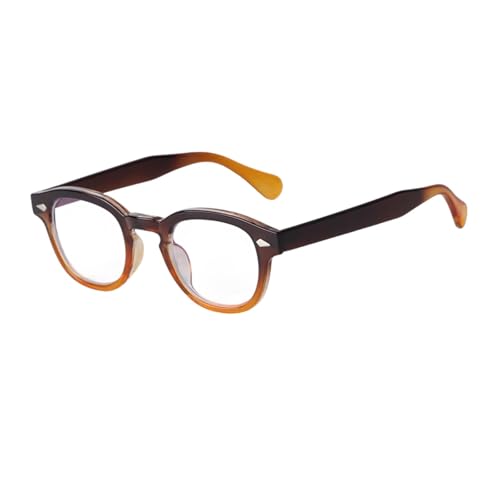 TOIPASTN Polarisierte Steampunk-Sonnenbrille im Vintage-Stil, abnehmbare Gläser, Nieten, UV400 (gelb, klar) von TOIPASTN
