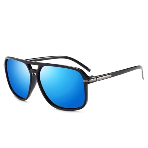 TOIPASTN Polarisierte Vintage-Sonnenbrille für Herren, modisch, UV400-Schutz, Eisblau TOIPASTN Polarisierte Vintage-Sonnenbrille für Herren, modisch, UV400-Schutz, Eisblau von TOIPASTN