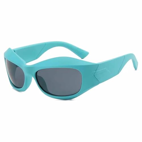 TOIPASTN Punk-Sonnenbrille für Damen und Herren, Luxus-Sonnenbrille, UV400 (blaugrau) von TOIPASTN